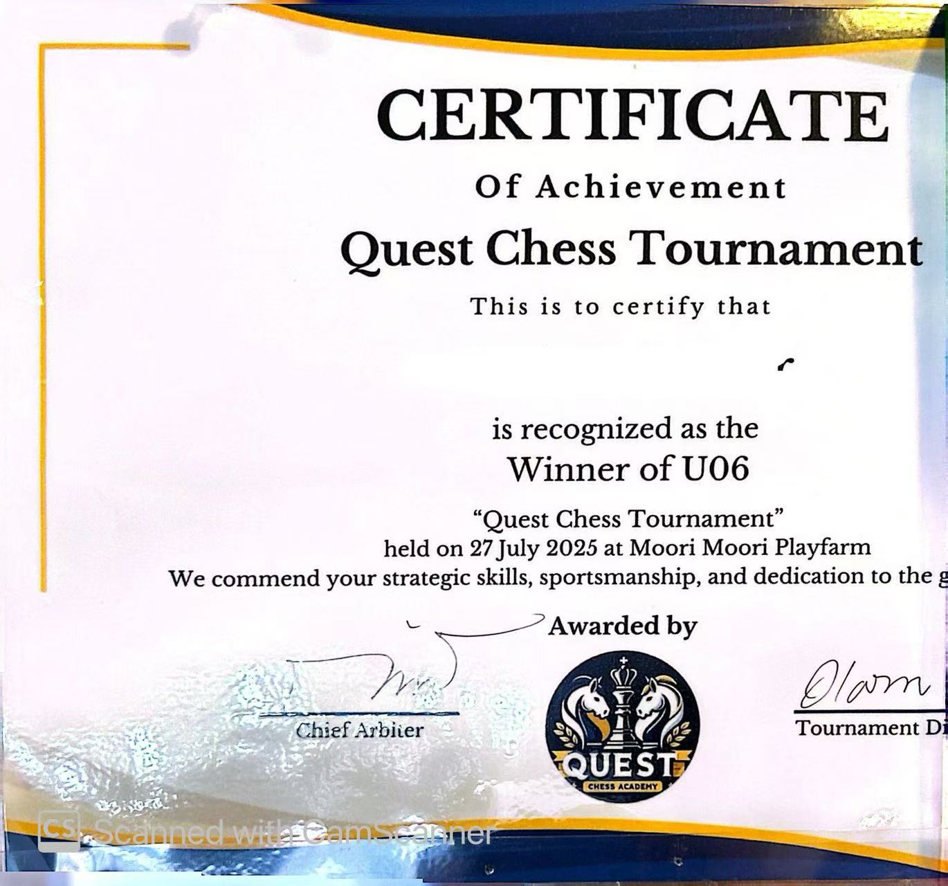 Cambridge Certificate