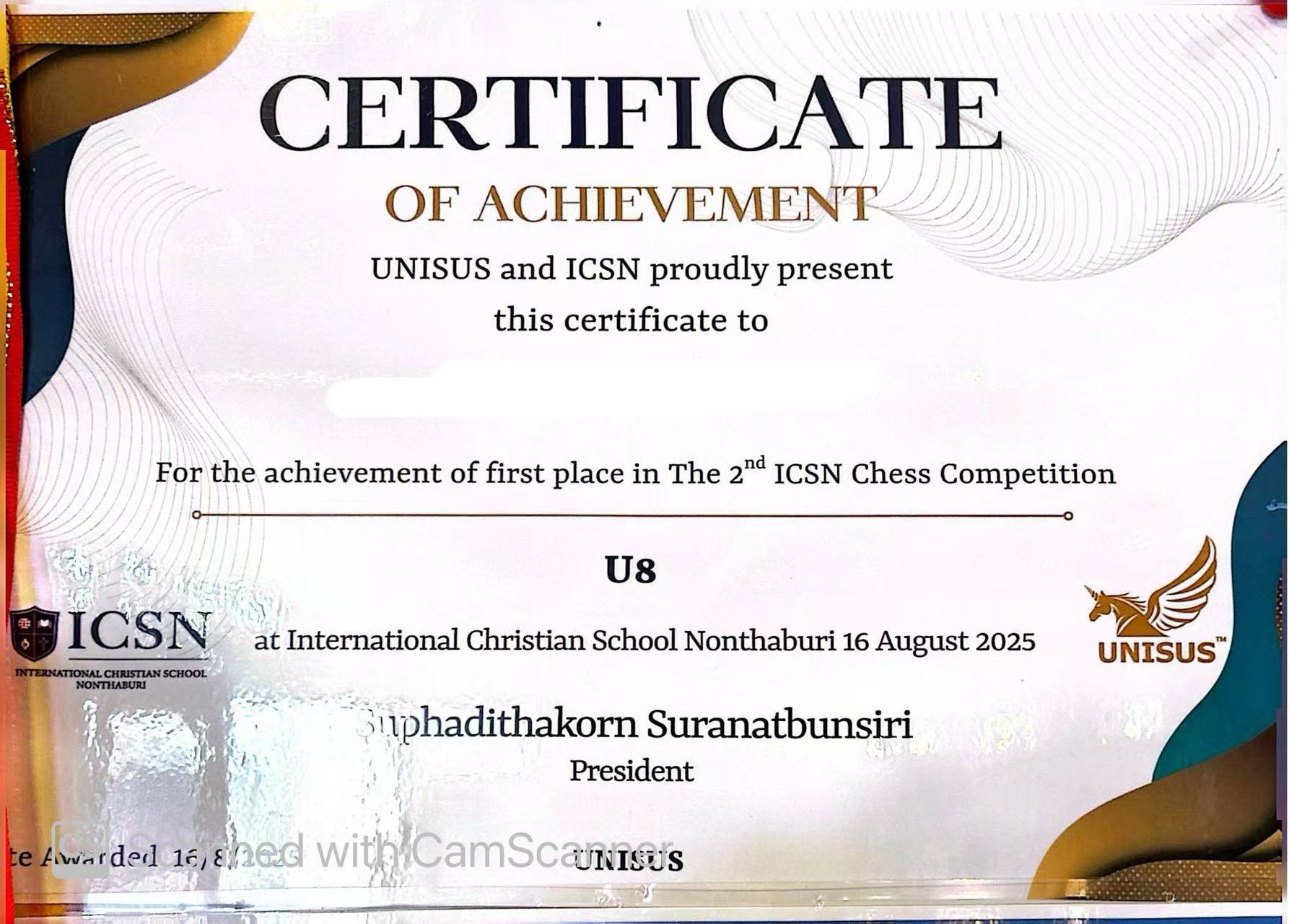 Cambridge Certificate