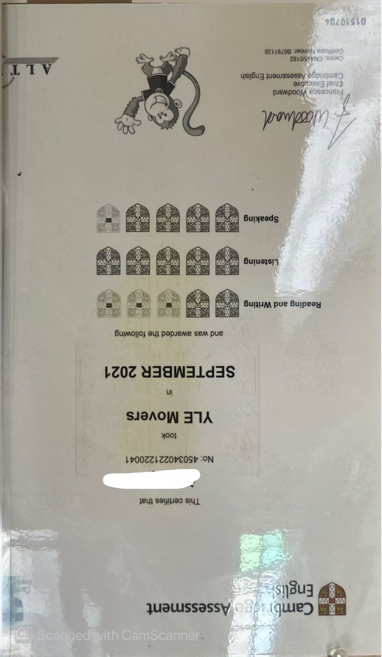 Cambridge Certificate